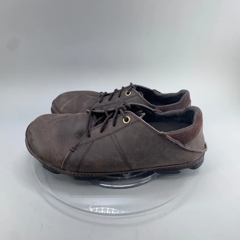 Olukai Hano Leather Slip On Sneakers Mens Size 9 Brown Casual Comfort Shoes
